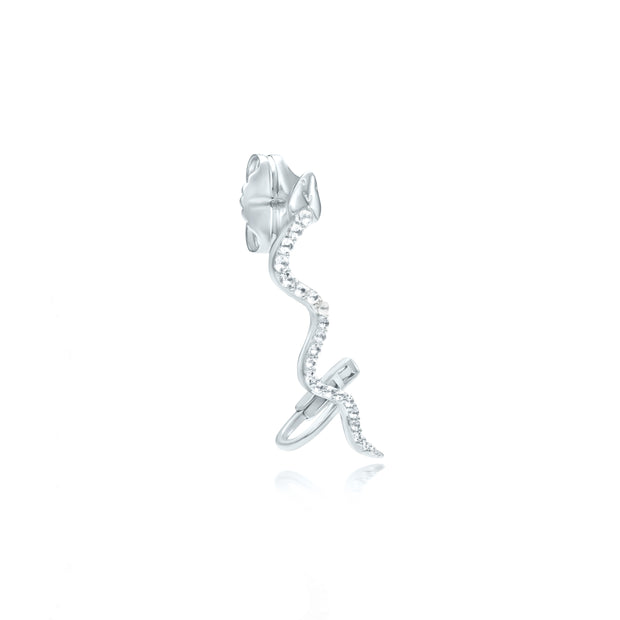 Silver Vermeil Snake Earrings#metal-color_silver-vermeil